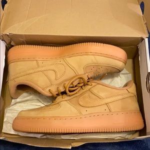 Tan Air Force ones